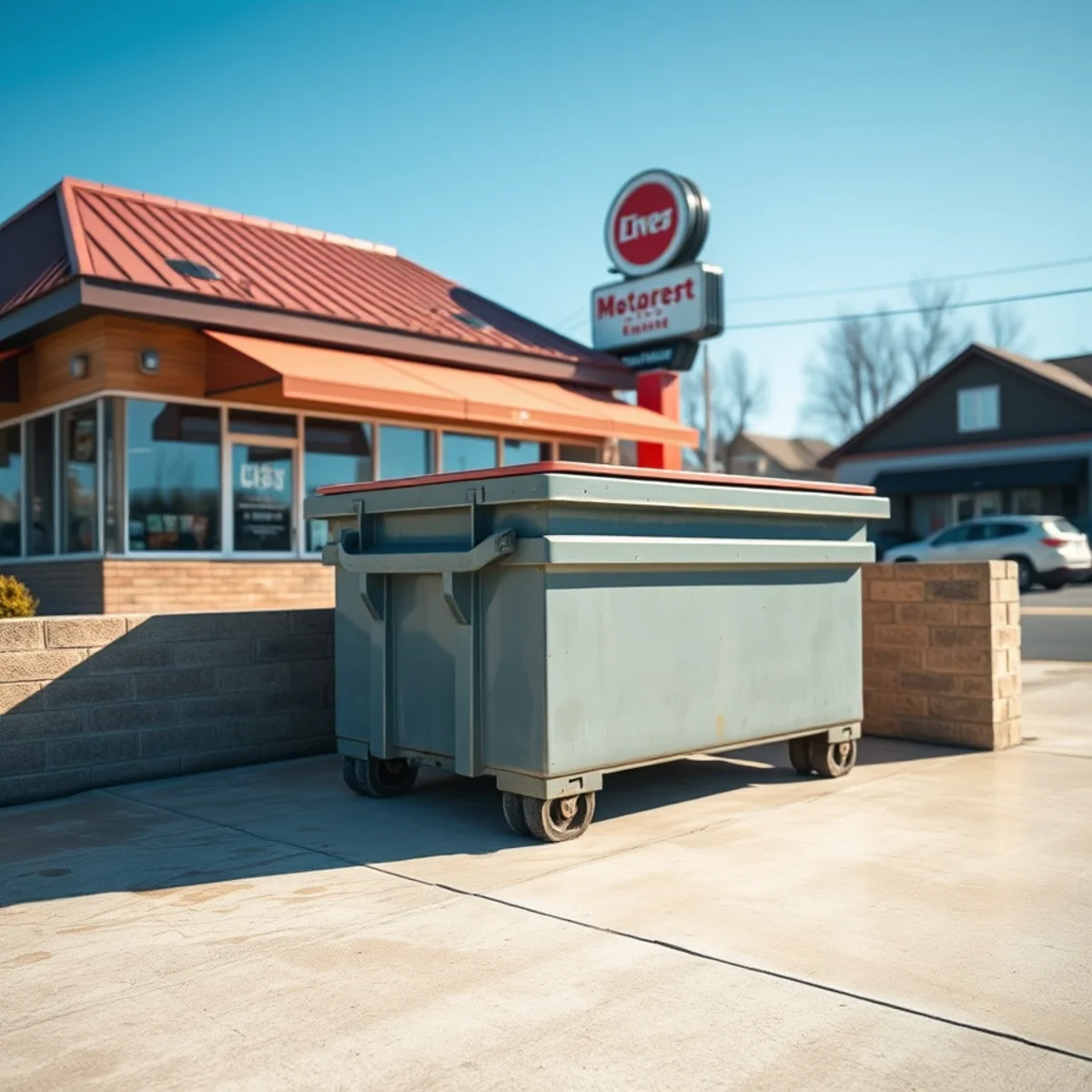 Dumpster Pad Cleaning in Lincolnton NC by Hydro Jet PW